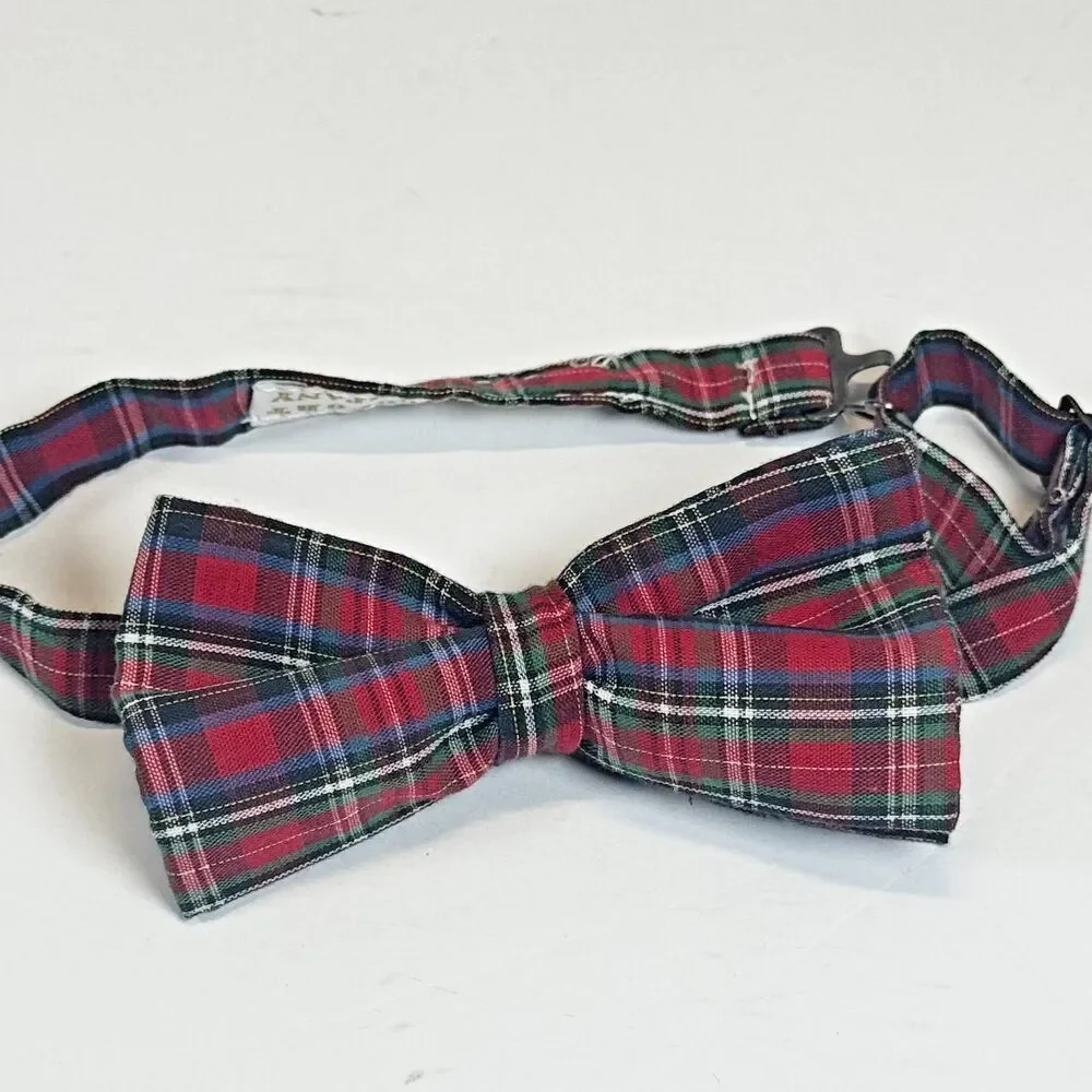 The Beaufort Bonnet Company Boys Tie Plaid Bow Tie 2T - 12 Preppy